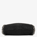 Stella McCartney Falabella Mini Tote Black Vegan Shaggy Deer Fold Over Bag