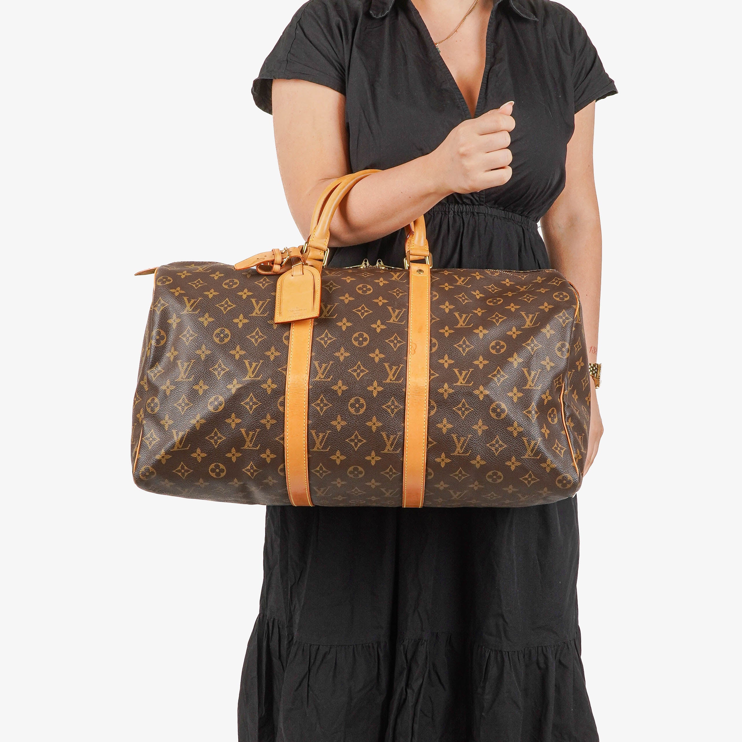 Louis Vuitton Keepall 50 Monogram Canvas Travel Bag