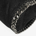 Stella McCartney Falabella Mini Tote Black Vegan Shaggy Deer Fold Over Bag