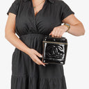 Chanel Black Patent Leather Vanity Case