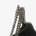 Stella McCartney Falabella Mini Tote Black Vegan Shaggy Deer Fold Over Bag