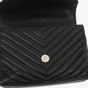 Yves Saint Laurent Black Collège Medium Shoulder Bag