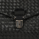 Bottega Veneta Intrecciato VN Black Briefcase Ebano