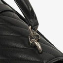 Yves Saint Laurent Black Collège Medium Shoulder Bag