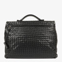 Bottega Veneta Intrecciato VN Black Briefcase Ebano