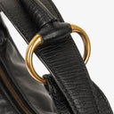 Gucci Horsebit Medium Black Leather Hobo Bag