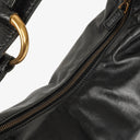 Gucci Horsebit Medium Black Leather Hobo Bag