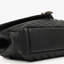 Yves Saint Laurent Black Collège Medium Shoulder Bag