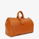 Louis Vuitton Keepall 45 Cognac EPI Leather Travel Bag