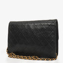Chanel Classic Black Quilted Lambskin Single Flap Bag With 24K Gold-Plated Hardware