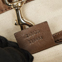 Gucci Guccissima Brown Metallic Leather Heart-Bit Top Handle Tote Bag