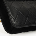 Chanel Classic Black Quilted Lambskin Single Flap Bag With 24K Gold-Plated Hardware