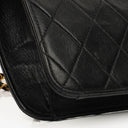 Chanel Classic Black Quilted Lambskin Single Flap Bag With 24K Gold-Plated Hardware