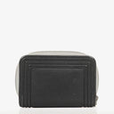 Chanel Compact Boy Black/Silver Leather Wallet