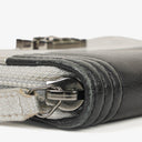 Chanel Compact Boy Black/Silver Leather Wallet