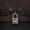 Hermes Herbag PM Vache Hunter Noir Toile 2 Way Backpack With Palladium Hardware