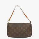 Louis Vuitton Pochette Accessoires Monogram Canvas Clutch Handbag