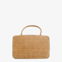 Chanel Chocolate Bar Yellow/Beige Suede Top Handle Flap Bag