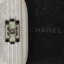 Chanel Compact Boy Black/Silver Leather Wallet