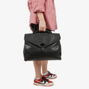 Bottega Veneta Intrecciato VN Black Briefcase Ebano