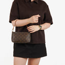 Louis Vuitton Pochette Accessoires Monogram Canvas Clutch Handbag
