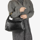 Gucci Horsebit Medium Black Leather Hobo Bag