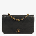 Chanel Classic Full Flap Bag Black Quilted Lambskin 24K Gold-Plated Hardware