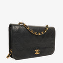 Chanel Classic Full Flap Bag Black Quilted Lambskin 24K Gold-Plated Hardware