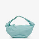 Bottega Veneta Celeste Blue Leather Double Knot Clutch
