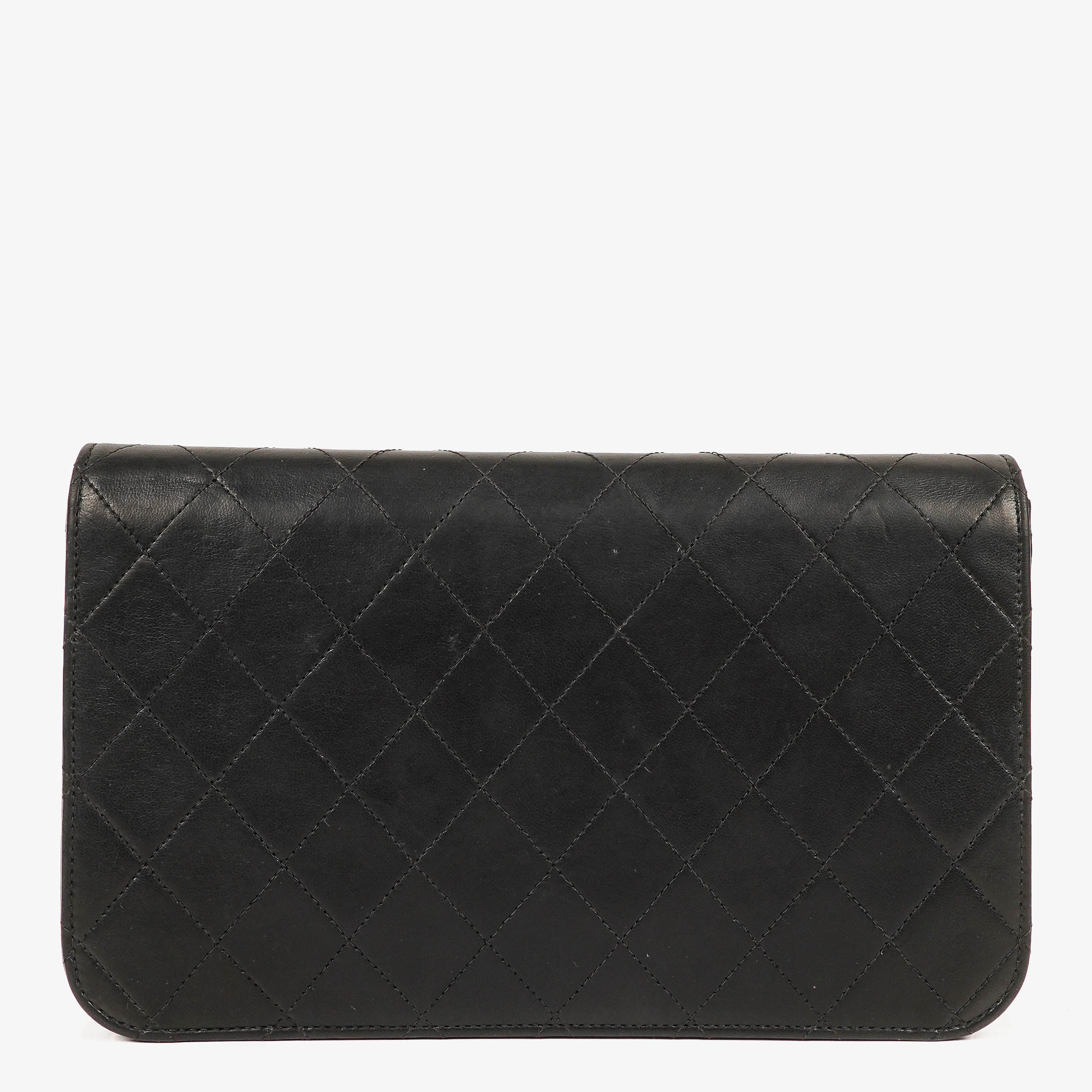 Chanel Classic Full Flap Bag Black Quilted Lambskin 24K Gold-Plated Hardware