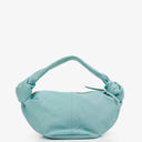 Bottega Veneta Celeste Blue Leather Double Knot Clutch