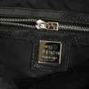 Fendi Mamma Baguette Black Wool Shoulder Bag