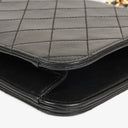 Chanel Classic Full Flap Bag Black Quilted Lambskin 24K Gold-Plated Hardware