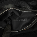 Fendi Mamma Baguette Black Wool Shoulder Bag