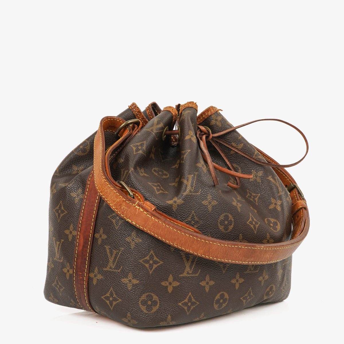 Louis Vuitton Petit Noe Monogram Canvas Shoulder Bag