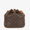 Louis Vuitton Petit Noe Monogram Canvas Shoulder Bag