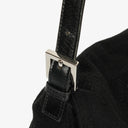Fendi Mamma Baguette Black Wool Shoulder Bag