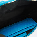 Borsetta Balenciaga Cyan in Vitello Extra Morbido con Effetto Coccodrillo e Cristalli Mini Le Cagole con Catena 