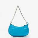 Borsetta Balenciaga Cyan in Vitello Extra Morbido con Effetto Coccodrillo e Cristalli Mini Le Cagole con Catena 