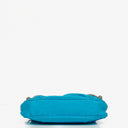 Borsetta Balenciaga Cyan in Vitello Extra Morbido con Effetto Coccodrillo e Cristalli Mini Le Cagole con Catena 