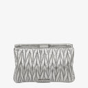 Miu Miu Matelasse Metallic Leather Clutch