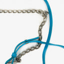 Borsetta Balenciaga Cyan in Vitello Extra Morbido con Effetto Coccodrillo e Cristalli Mini Le Cagole con Catena 