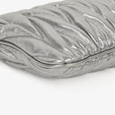 Miu Miu Matelasse Metallic Leather Clutch