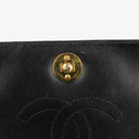 Chanel Black Patent Leather Full Flap Bag