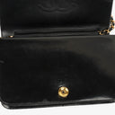 Chanel Black Patent Leather Full Flap Bag