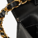 Chanel Black Patent Leather Full Flap Bag
