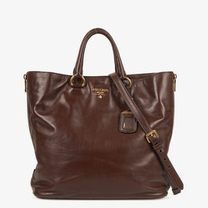 Prada Soft Leather Tote Bag