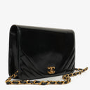 Chanel Black Patent Leather Full Flap Bag