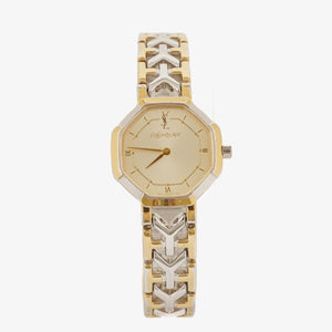 Yves Saint Laurent Octagon Two-Tone Stainless Steel Watch