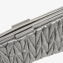 Miu Miu Matelasse Metallic Leather Clutch